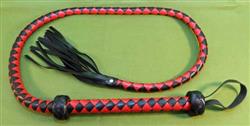 Red & Black WHIP 5' long with 15 tails / crackers ~ $33.99